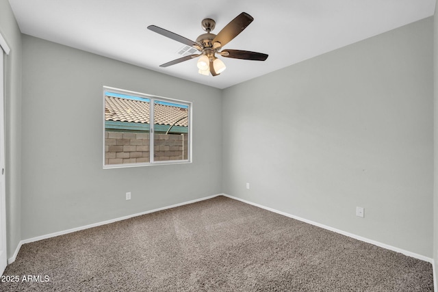 11154 W Ashley Chantil Dr, Surprise, AZ 85378 - carpeted empty room featuring baseboards and ceiling fan