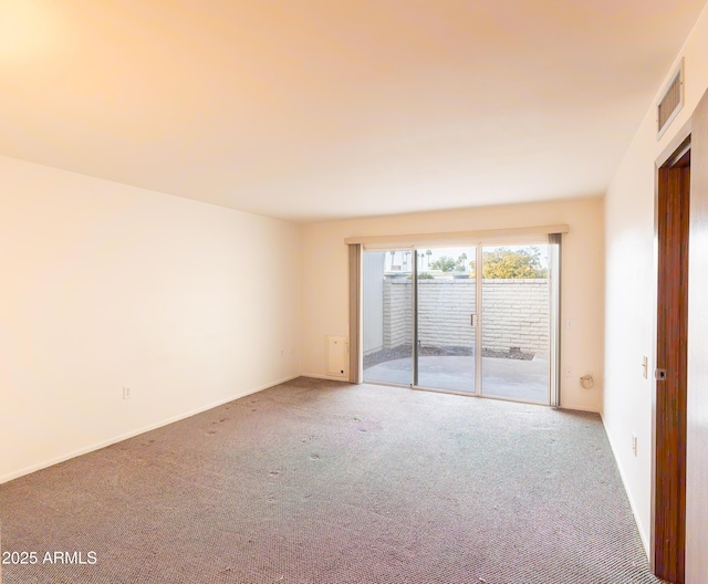 view of carpeted empty room