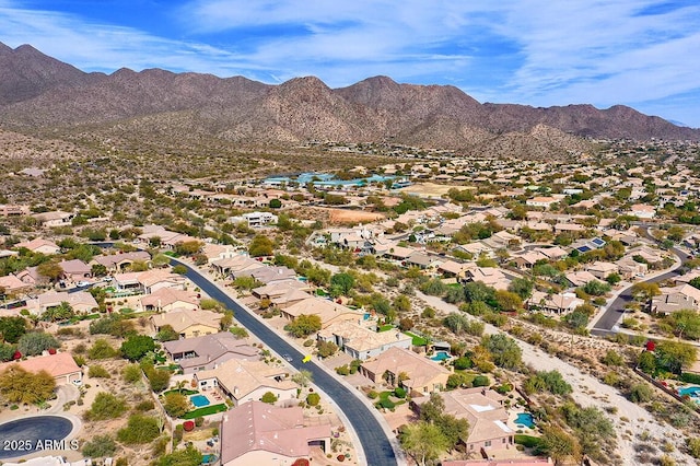12225 E Cortez Dr, Scottsdale, AZ 85259 - birds eye view of property with a residential view and a mountain view