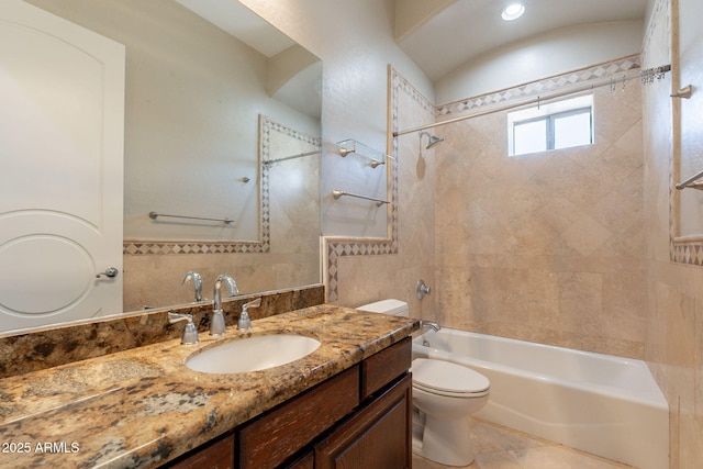 2701 E Caldwell St, Phoenix, AZ 85042 - full bath with toilet, shower / bathing tub combination, and vanity