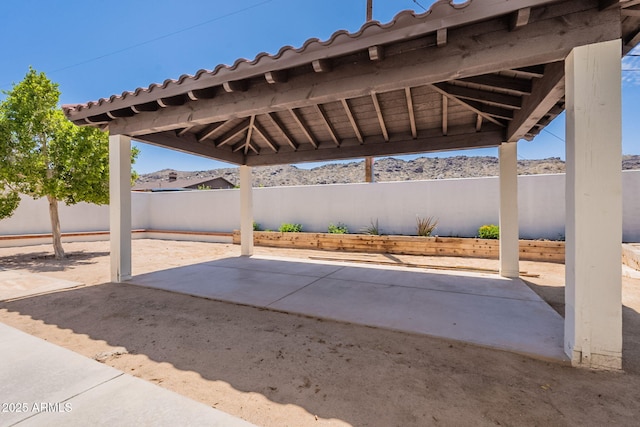 2701 E Caldwell St, Phoenix, AZ 85042 - view of patio / terrace featuring a fenced backyard and a gazebo