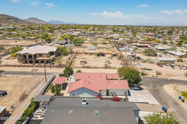 2701 E Caldwell St, Phoenix, AZ 85042 - birds eye view of property featuring a residential view and a mountain view
