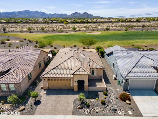 26421 W Zachary Dr, Buckeye, AZ 85396 - bird's eye view with a mountain view and view of golf course