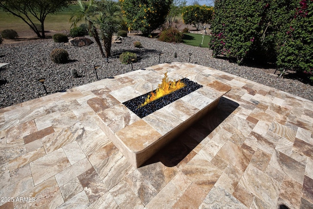 26421 W Zachary Dr, Buckeye, AZ 85396 - exterior space with a fire pit