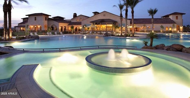 26421 W Zachary Dr, Buckeye, AZ 85396 - view of pool featuring a pool with connected hot tub
