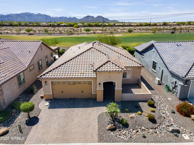 26421 W Zachary Dr, Buckeye, AZ 85396 - birds eye view of property featuring golf course view and a mountain view