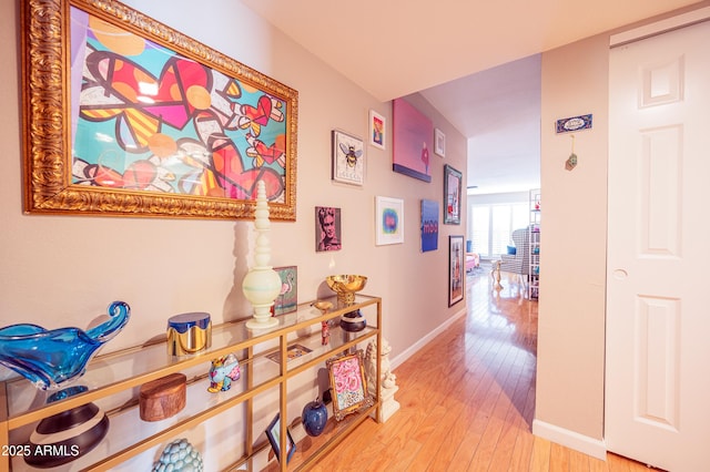 5102 N 31st Pl Unit 432, Phoenix, AZ 85016 - hall with baseboards and light wood-style flooring