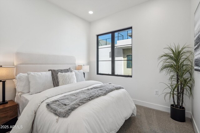 bedroom with light wood-type flooring