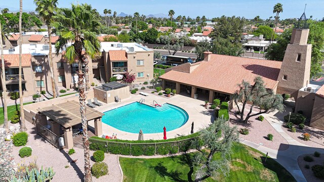 pool featuring a residential view