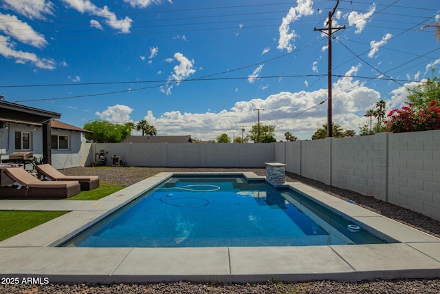 8547 E Roanoke Ave, Scottsdale, AZ 85257 - view of pool with a fenced backyard and a fenced in pool
