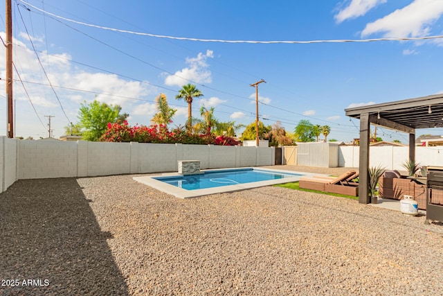 8547 E Roanoke Ave, Scottsdale, AZ 85257 - view of swimming pool featuring a fenced backyard, a patio area, and a fenced in pool