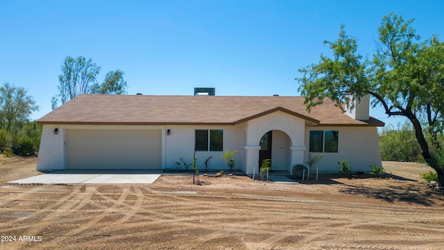 view of front of house featuring a garage