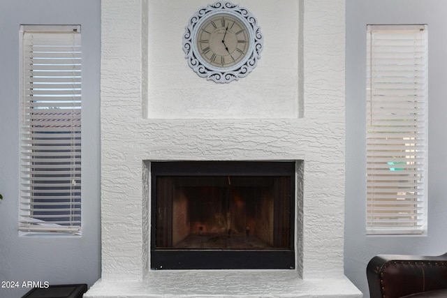 2154 E Forge Ave, Mesa, AZ 85204 - detailed view of a fireplace with raised hearth