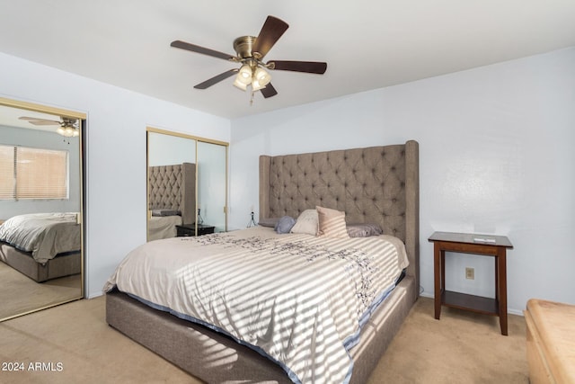 2154 E Forge Ave, Mesa, AZ 85204 - bedroom with carpet, ceiling fan, and a closet
