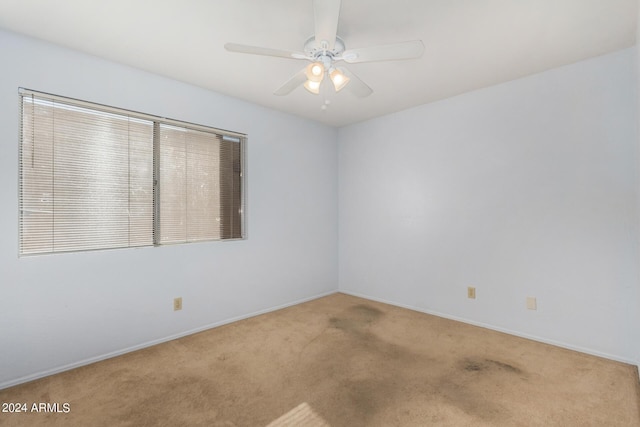 2154 E Forge Ave, Mesa, AZ 85204 - carpeted empty room featuring ceiling fan and baseboards