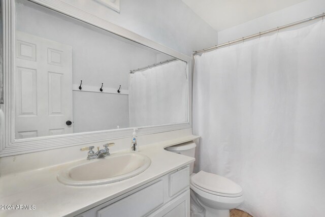 2154 E Forge Ave, Mesa, AZ 85204 - full bath with vanity, toilet, and curtained shower