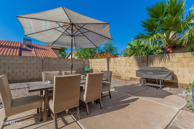 2154 E Forge Ave, Mesa, AZ 85204 - view of patio featuring outdoor dining area and area for grilling