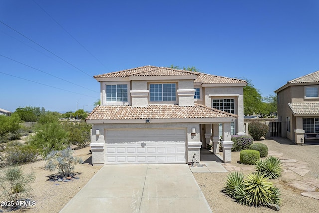 31259 N 42nd Pl, Cave Creek, AZ 85331 - view of front facade featuring stucco siding, a tile roof, and driveway