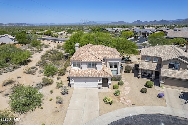 31259 N 42nd Pl, Cave Creek, AZ 85331 - aerial view of residential area with a mountainous background
