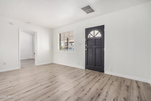 entryway featuring light wood-type flooring