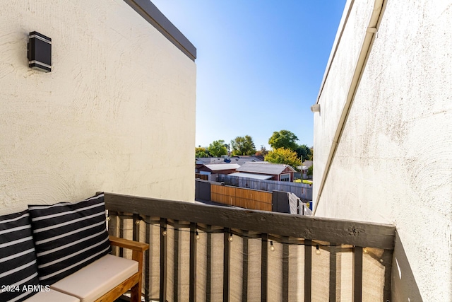 view of balcony