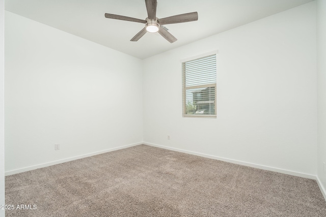 17652 W Fetlock Trl, Surprise, AZ 85387 - carpeted spare room featuring ceiling fan and baseboards