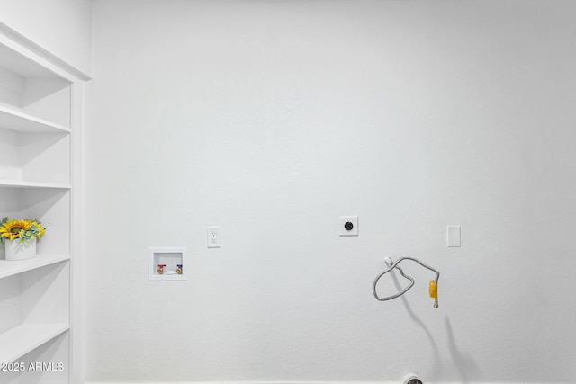 laundry room with hookup for an electric dryer and washer hookup