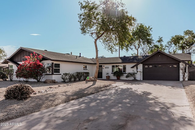 ranch-style house with a garage