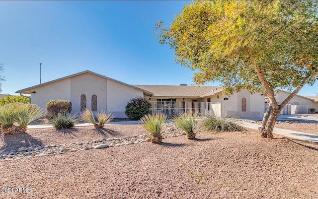 view of ranch-style home