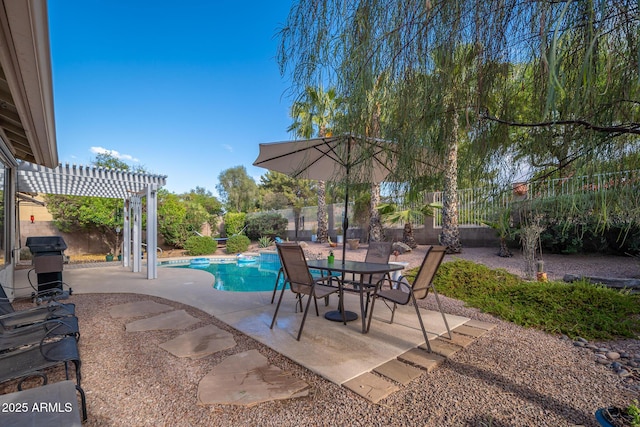 835 W Beechnut Dr, Chandler, AZ 85248 - fenced backyard featuring a pergola, grilling area, and a patio area