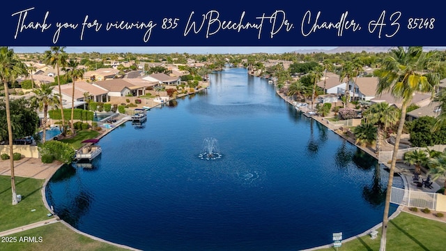 835 W Beechnut Dr, Chandler, AZ 85248 - aerial perspective of suburban area with a nearby body of water