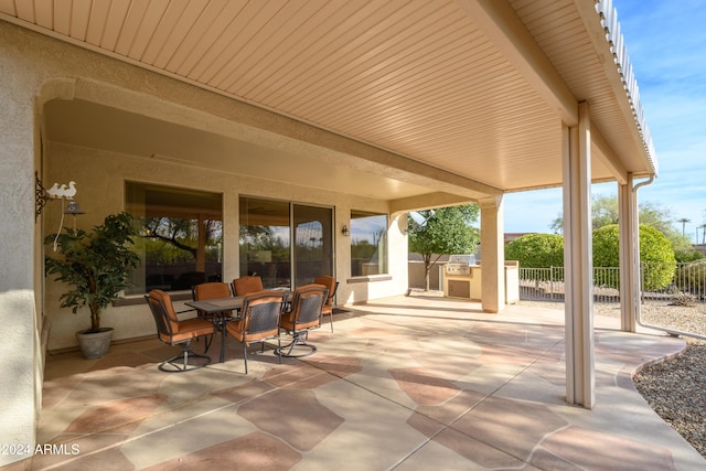 16933 W Oasis Springs Way, Surprise, AZ 85387 - view of patio / terrace with area for grilling and outdoor dining space