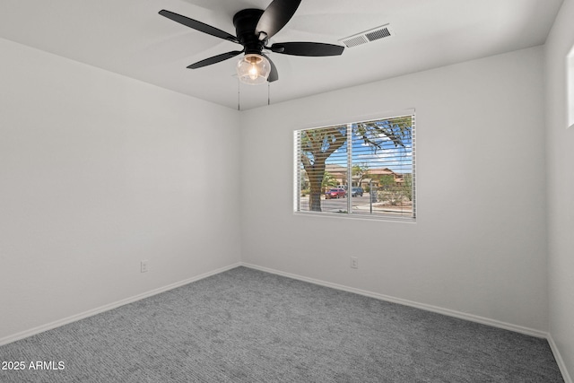 3843 E Citrine Rd, San Tan Valley, AZ 85143 - carpeted spare room featuring baseboards and a ceiling fan