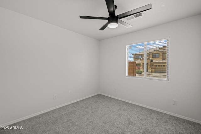3843 E Citrine Rd, San Tan Valley, AZ 85143 - empty room with carpet, a ceiling fan, and baseboards