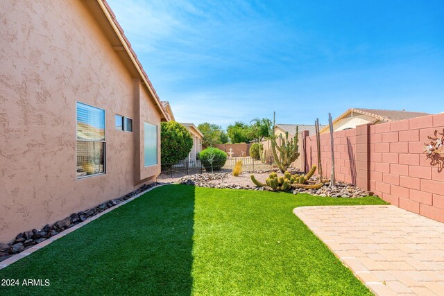 view of yard with a patio