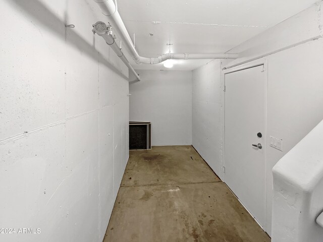 view of basement