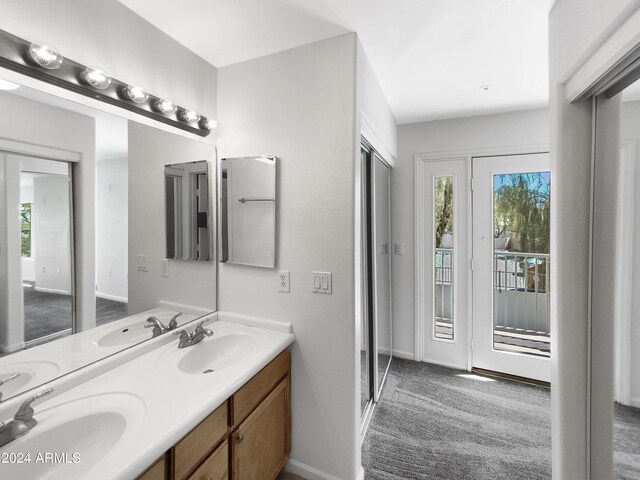 bathroom featuring vanity