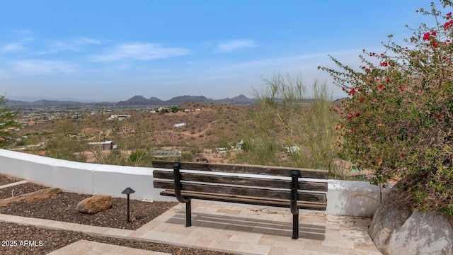 301 E Jomax Rd, Phoenix, AZ 85085 - view of patio with a mountain view and fence