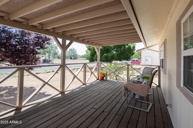 3098 N Starlight Dr, Prescott Valley, AZ 86314 - view of wooden terrace