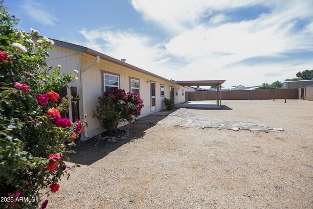 3098 N Starlight Dr, Prescott Valley, AZ 86314 - rear view of property with a fenced backyard and a patio area