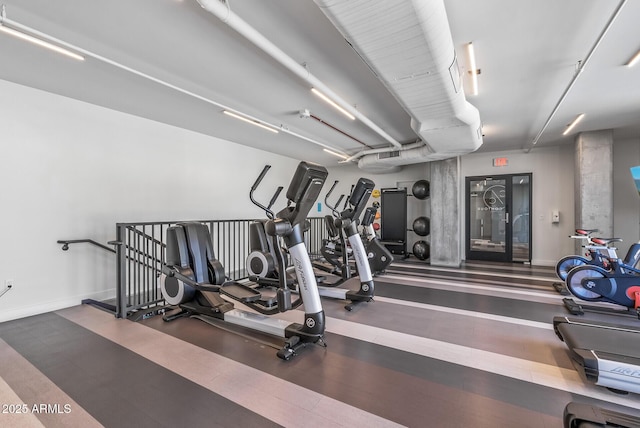 view of exercise room