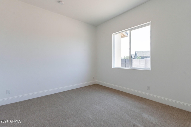 view of carpeted empty room