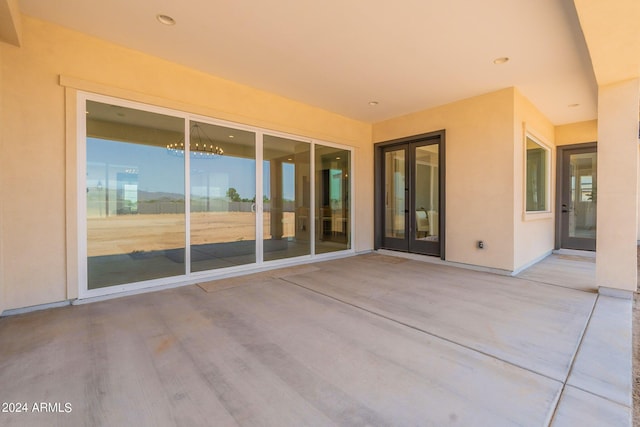 view of patio / terrace with french doors