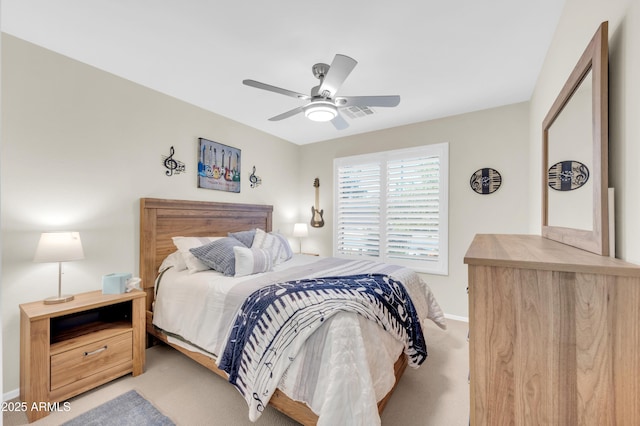46068 W Guilder Ave, Maricopa, AZ 85139 - carpeted bedroom featuring baseboards and ceiling fan