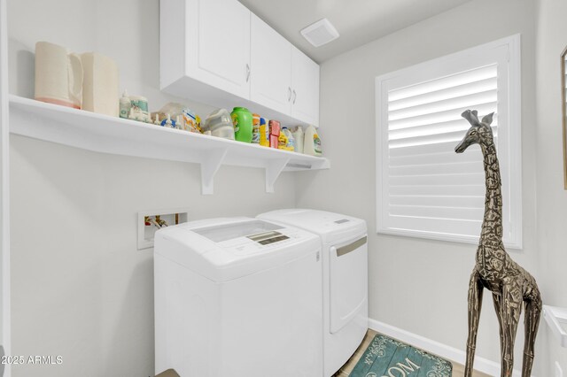 46068 W Guilder Ave, Maricopa, AZ 85139 - laundry room with washer and clothes dryer and cabinet space