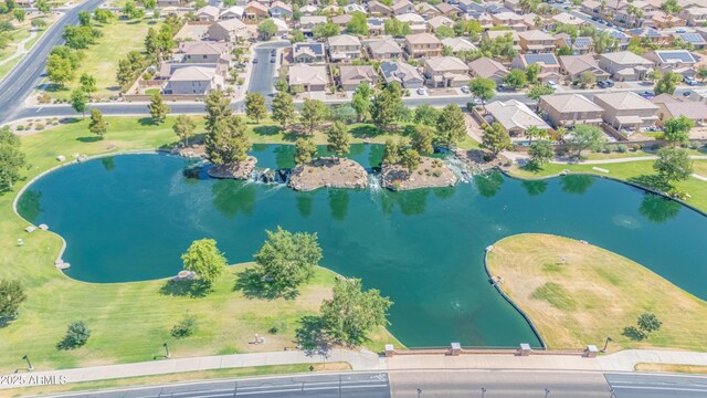 46068 W Guilder Ave, Maricopa, AZ 85139 - aerial perspective of suburban area featuring a nearby body of water