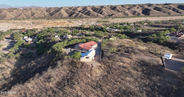 1147 Pedro Ct, Rio Rico, AZ 85648 - aerial view of property and surrounding area with rural landscape and mountains