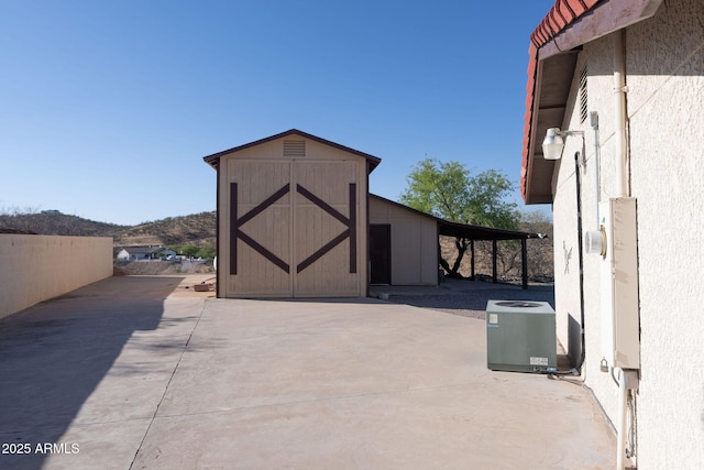 1147 Pedro Ct, Rio Rico, AZ 85648 - view of shed with central air condition unit