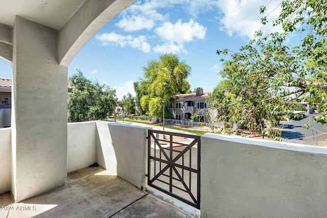 view of balcony