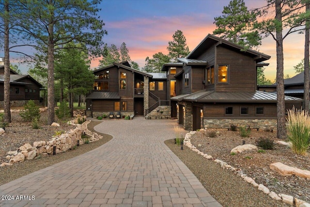 3040 S Solitaires Canyon Dr, Flagstaff, AZ 86005 - view of property's community with golf course view, a wooded view, and a mountain view